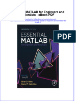 Full Download Book Essential Matlab For Engineers and Scientists 2 PDF