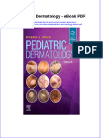 Full Download Book Pediatric Dermatology PDF