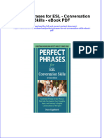 Full Download Book Perfect Phrases For Esl Conversation Skills PDF