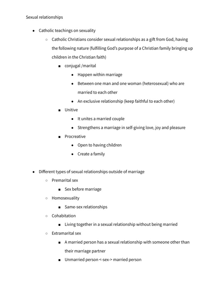 Sexual Relationship | PDF | Marriage | Homosexuality