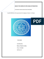 Variation in The Range of The Water Jet With Angle of Projection