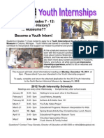 Youth Internship Application 2012