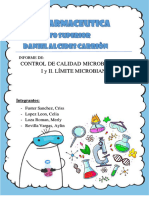 Informe Control de Calidad Microbiológico I y II - Límite Microbiano