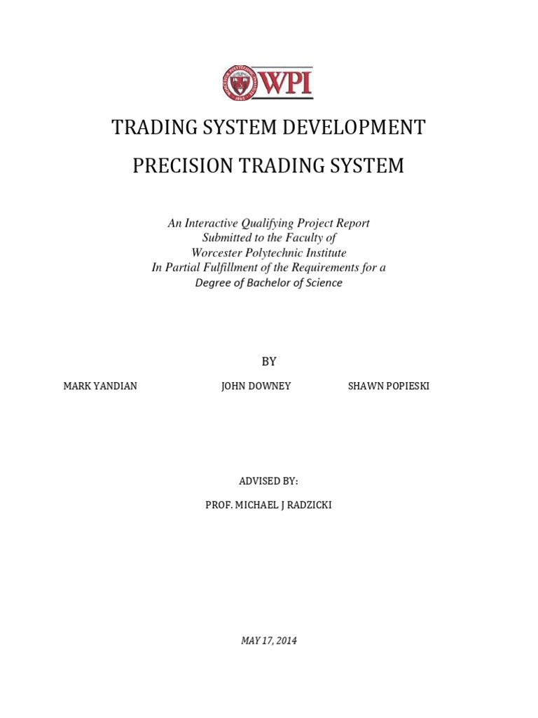 Trading System Development Precision Tra | PDF | Order (Exchange ...
