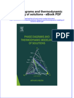 Full Download Book Phase Diagrams and Thermodynamic Modeling of Solutions PDF