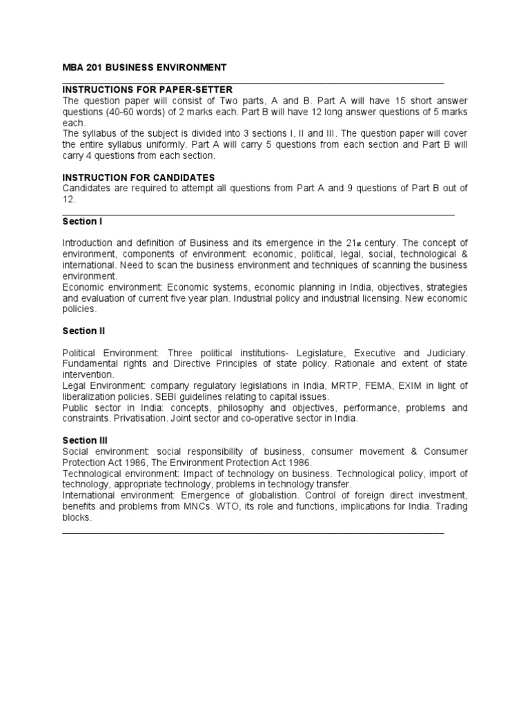 MBA 2nd Sem Syllabus | PDF | Human Resource Management | Marketing