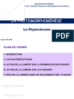 II.1 LE PHYTOCHROME - Photomorphogénèse - Module Croissance Et Développement - S5 - 2022-23