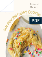 Golden Birthday Cookies