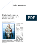 El Arbol de La Vida y Su Correspondencia Con El Templo Masonico - Trabajos Masonicos