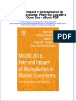 Full Download Book Fate and Impact of Microplastics in Marine Ecosystems From The Coastline To The Open Sea PDF