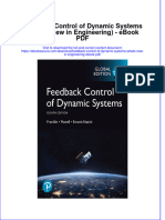 Full Download Book Feedback Control of Dynamic Systems Whats New in Engineering PDF