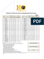 HG Markets Product Specification Commission Sheet 1 1