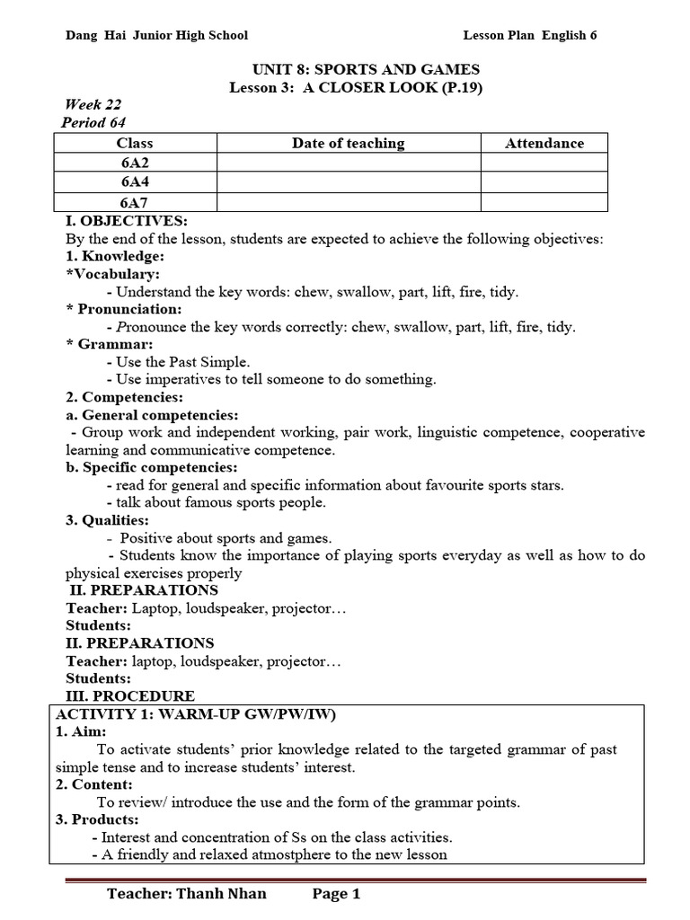 G6 week 22 period 64 unit 8 lesson 3 pdf grammatical tense