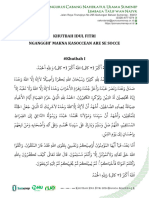 2024-1 Khutbah Idul Fitri - Ngangghi' Makna Kasoccean Are Se Socce (Madura)