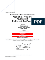 Innovatrics PAD Level 2 Test Report