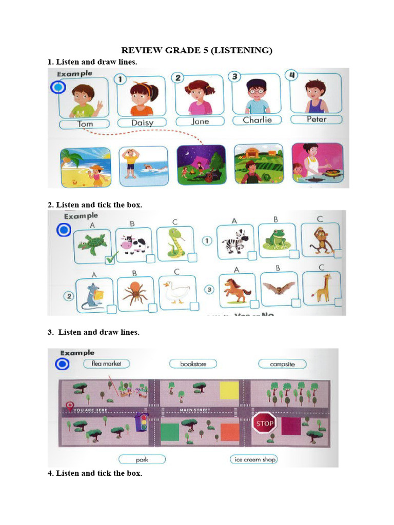Review Grade 5 Listening Pdf
