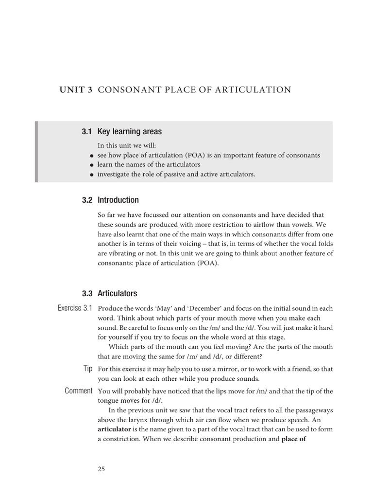 Understanding Consonant Articulation | PDF | Phonetics | Human Voice