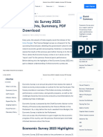 Economic Survey 2022-23 - Highlights, Summary, PDF Download