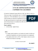 Comunicado 10 Contrato Docente Por La Pun 2023