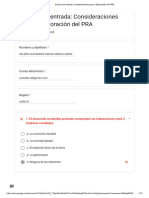 Examen de Entrada - Consideraciones para La Elaboración Del PRA 31-08