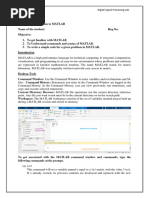 Lab Sheet 00 Introduction To MATLAB