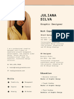 Beige Minimal For Modern Resume Template