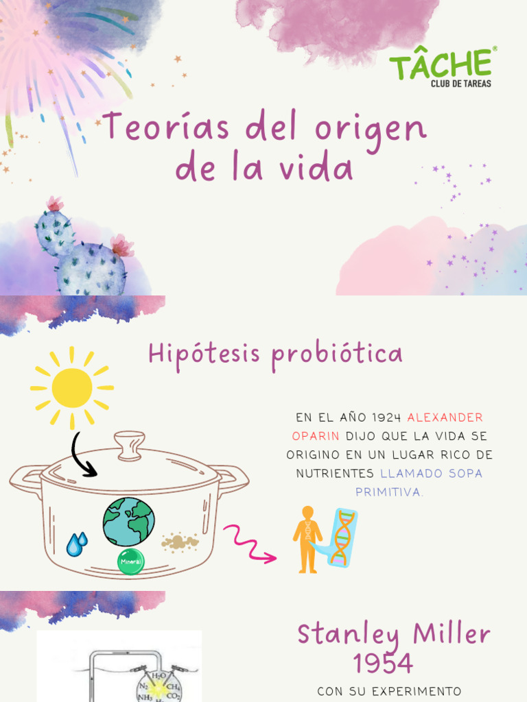 Teorías sobre el origen de la vida | PDF | Biología Celular) | Biología