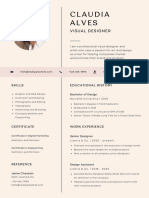 Aesthetic Professional Resume Graphic Designer