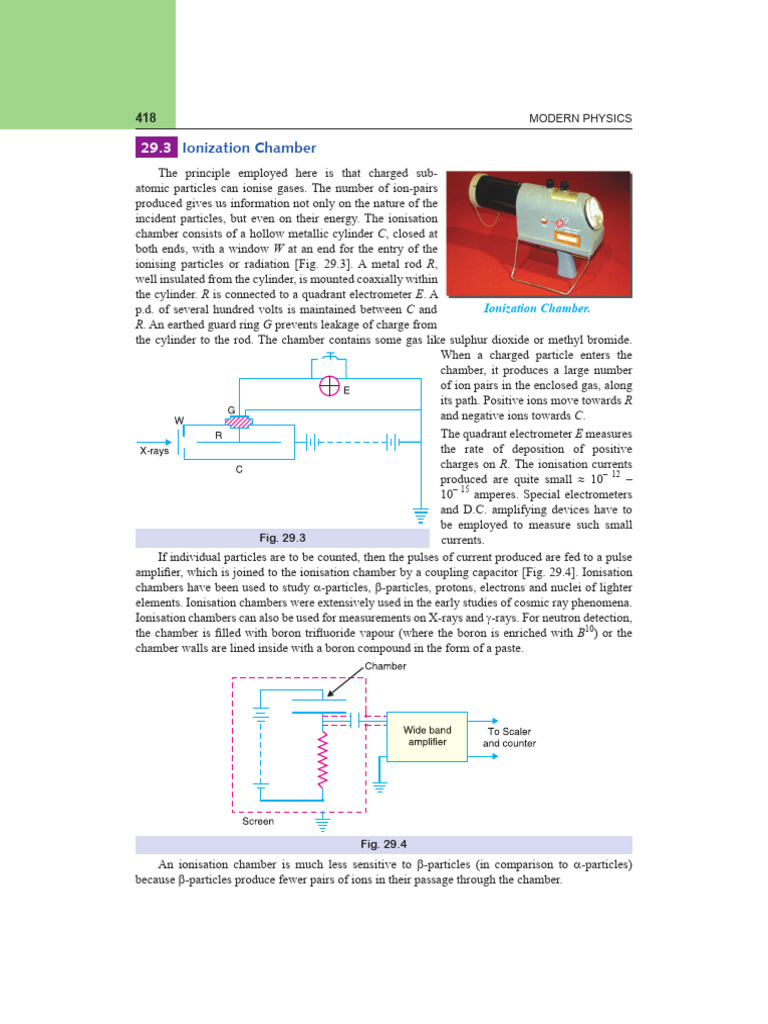 IOnisation Chamber and Geiger Muller Counter PDF PN Junction