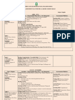 Syllabus and Assessment Plan Class IV