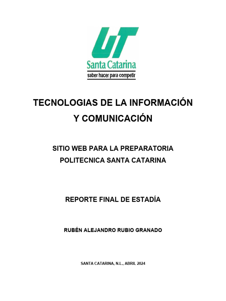 Sitio Web para Preparatoria Santa Catarina | PDF | Mi sql | Php
