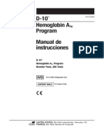 Inserto Kit D-10 - Hemoglobina Glicosilada y Control de Calidad