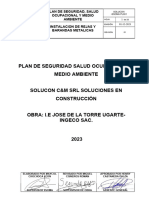 Plan de Seguridad y Salud Ocupacional y Medio Ambiente