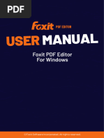 Foxit PDF Editor - Quick Guide