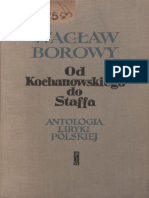 Od Kochanowskiego Do Staffa