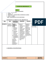 Sesión de Aprendizaje Matematica