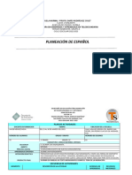 PLANEACIÓN DE ESPAÑOL Secuencia 8xx