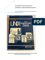 (Adv - Missing) UNIX Seventh Edition Programmers Manual Vol 2 (Revised & Expanded Edition) 1st Edition-1983 by Bell Laboratories