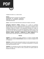 Solicitud de Prescripción