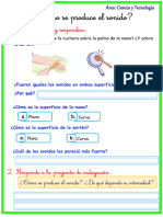 Ficha ¿Cómo Se Produce El Sonido