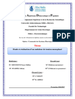 Etude Et Réalisation D'un Onduleur de Tension Monophasé