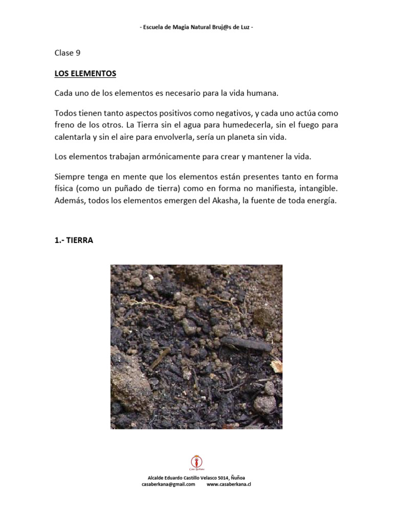 Magia de los Elementos Naturales | PDF | Incendios | Tierra