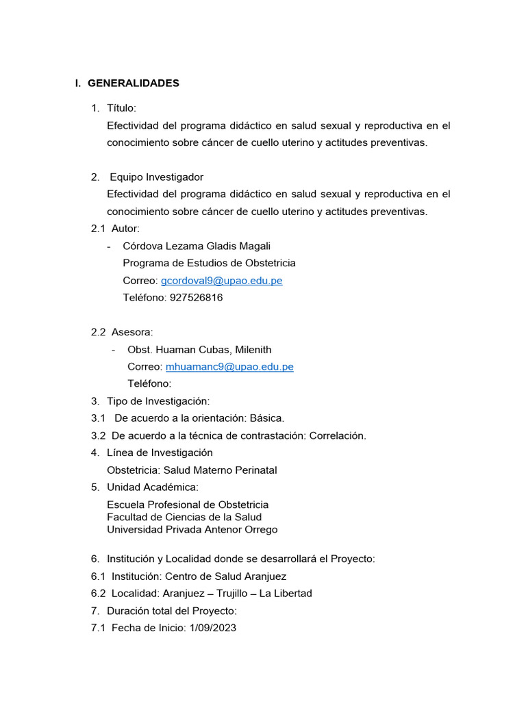 Ts Cordova Lezama Magali Tesis 2 PDF Cáncer de cuello uterino Cáncer
