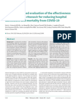 Efectiviness of Nirmatrelvir