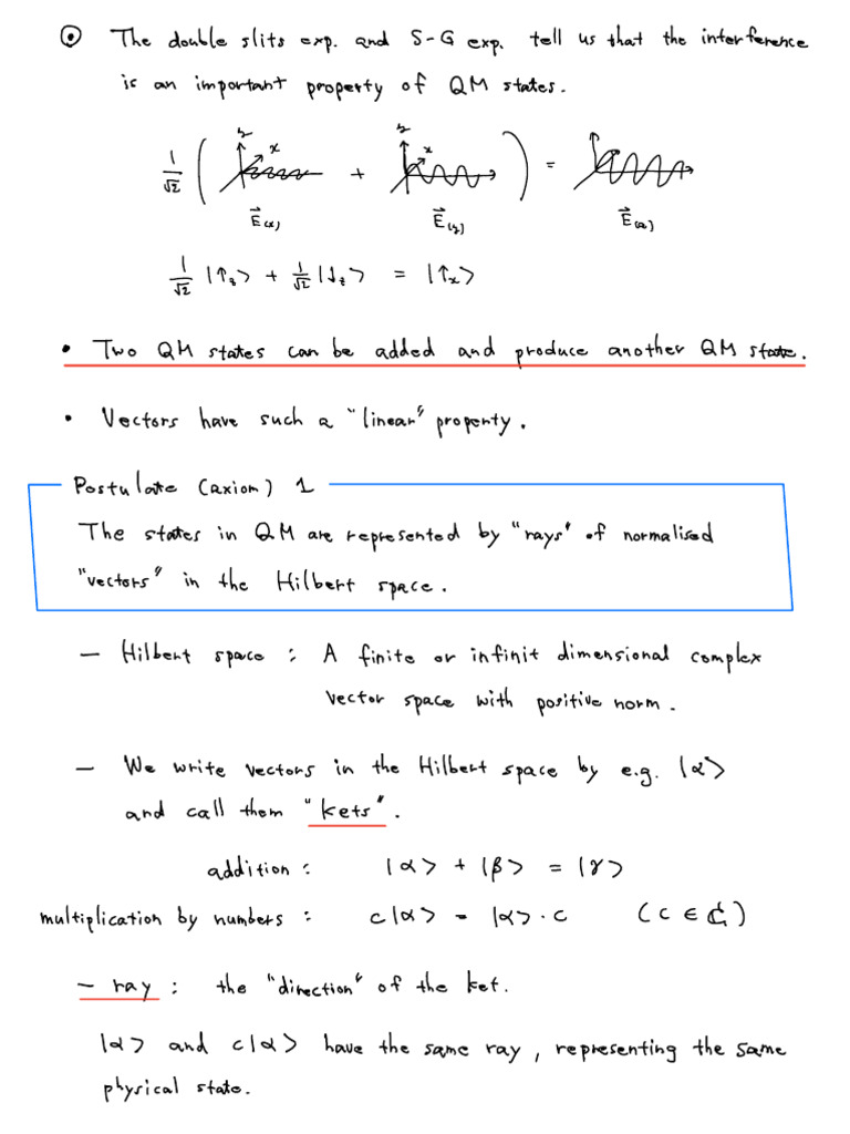 QM 2 - Postulates of QM | PDF | Eigenvalues And Eigenvectors | Algebra