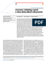 Existence of Processes Violating Causal Inequalities On Time-Delocalised Subsystems