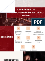 les étapes de l'élaboration de la loi au Maroc