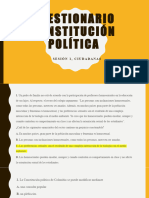 Cuestionario Constitución Política