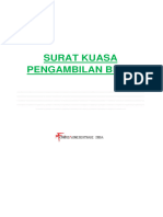 Surat Kuasa Pengambilan BPKB