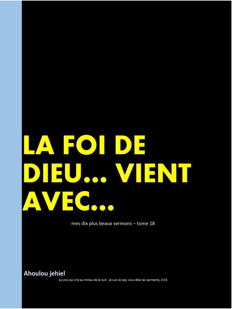 La Foi en Dieu : Source de Force | PDF | Dieu | Théologie